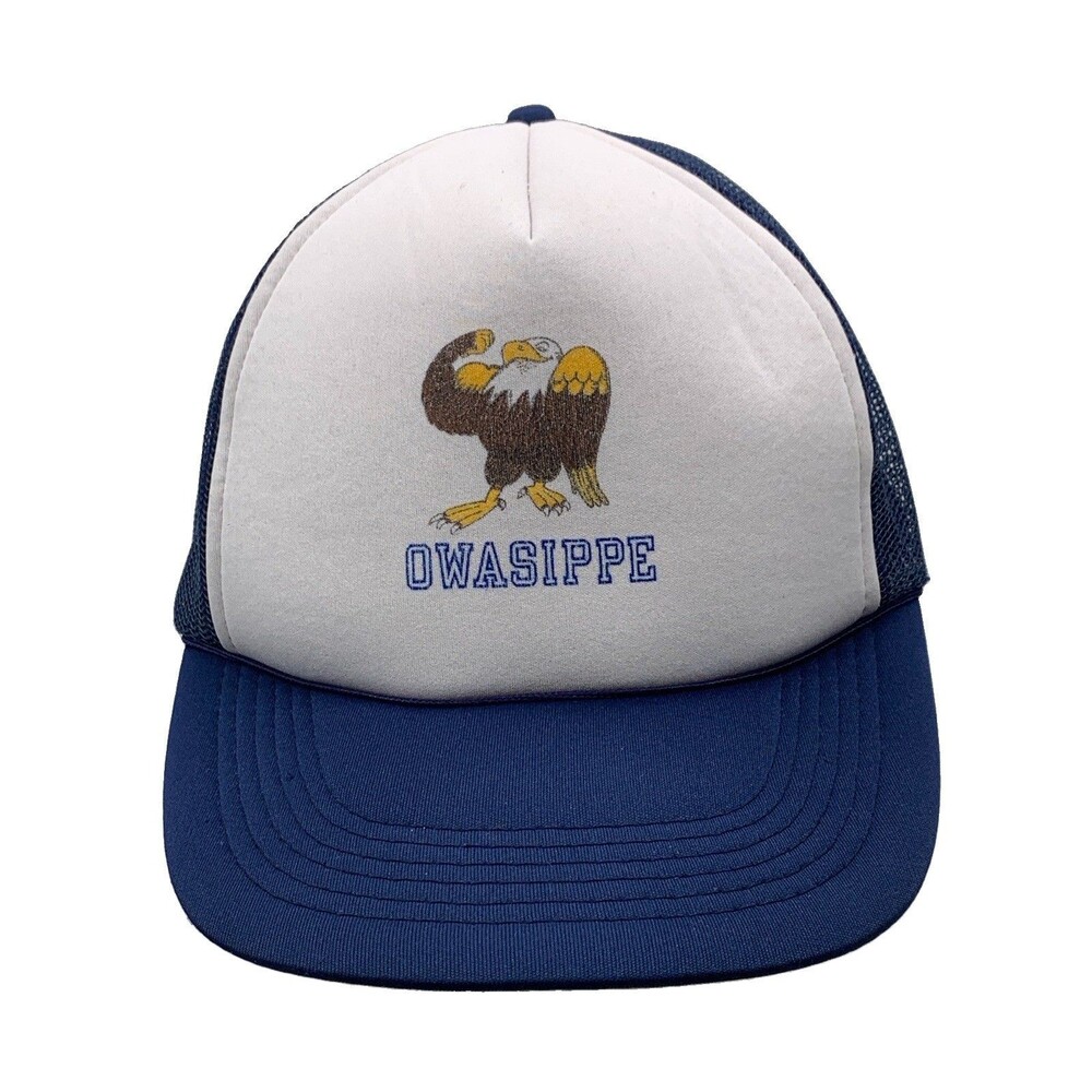 Vintage Owasippe Scout Reservation Eagle Mesh Trucker Hat Snapback